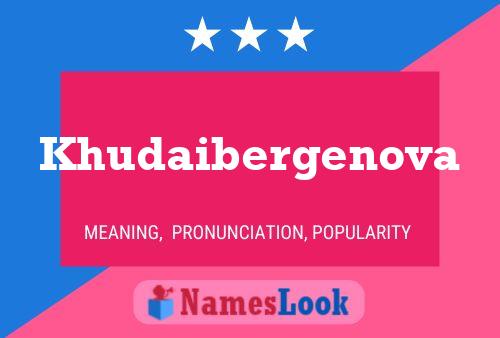 Khudaibergenova Name Poster