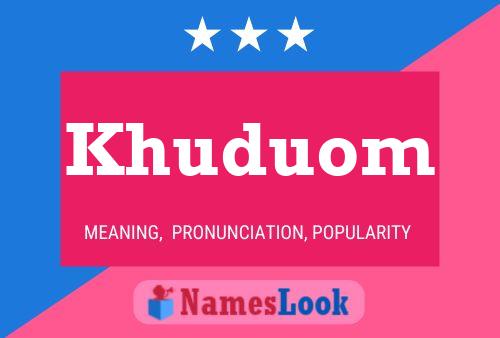 Khuduom Name Poster