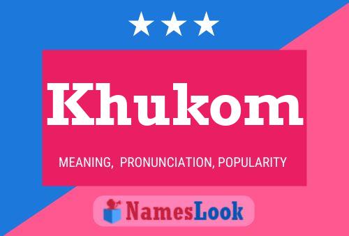 Khukom Name Poster