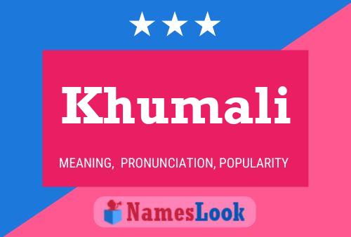 Khumali Name Poster