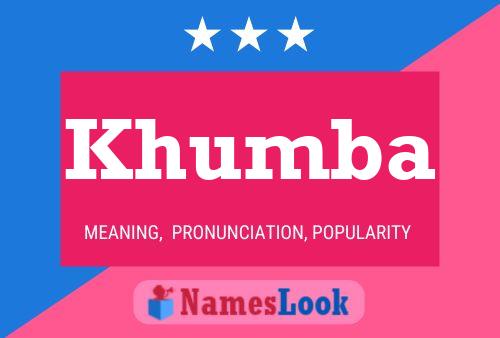 Khumba Name Poster