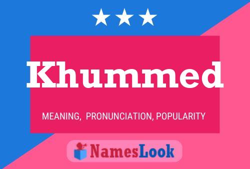 Khummed Name Poster