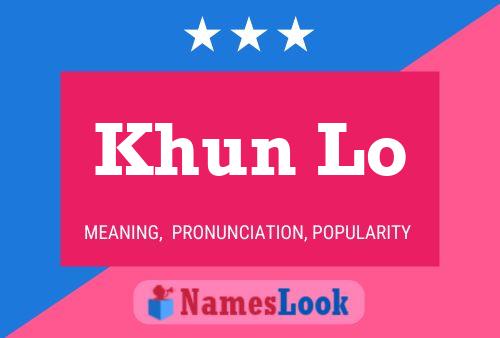 Khun Lo Name Poster