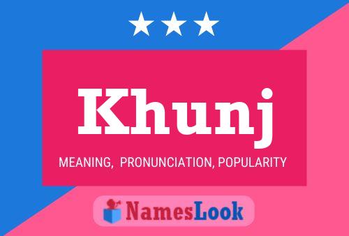 Khunj Name Poster