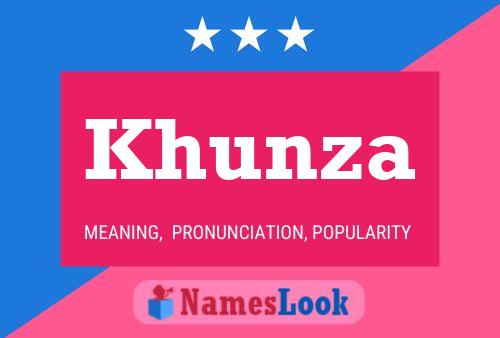 Khunza Name Poster