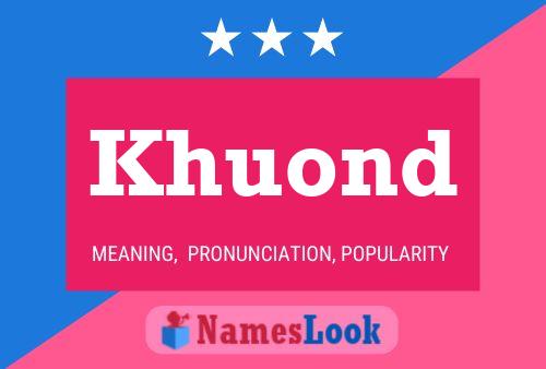 Khuond Name Poster