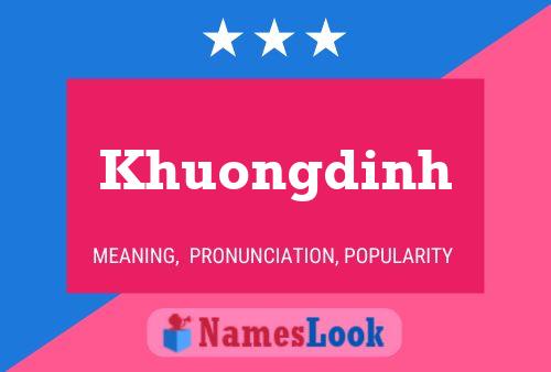 Khuongdinh Name Poster