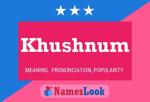 Khushnum Name Poster