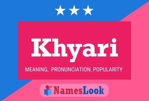 Khyari Name Poster