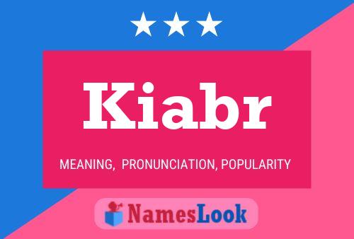 Kiabr Name Poster