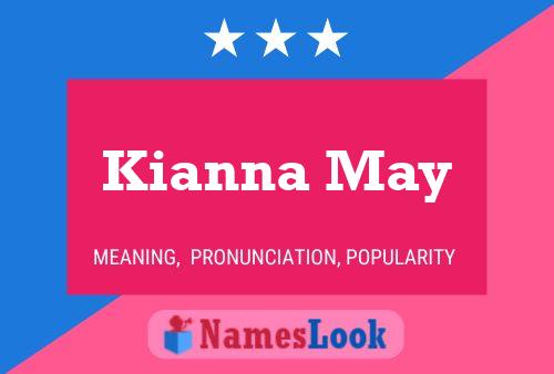 Kianna May Name Poster