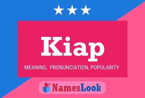 Kiap Name Poster