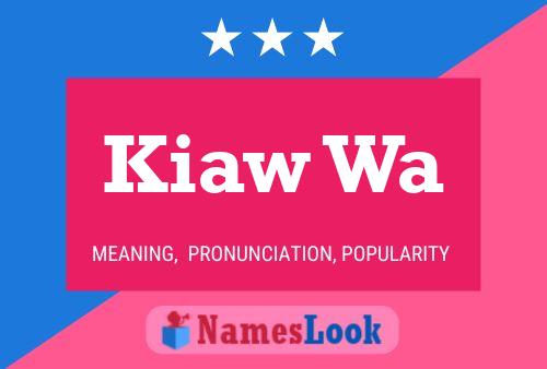 Kiaw Wa Name Poster