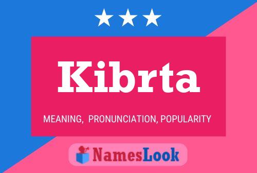 Kibrta Name Poster