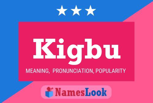 Kigbu Name Poster