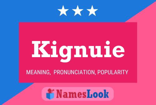 Kignuie Name Poster