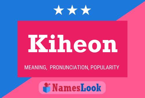 Kiheon Name Poster