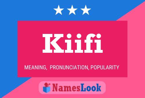 Kiifi Name Poster