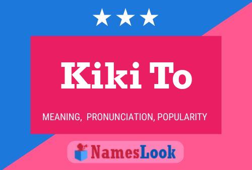 Kiki To Name Poster