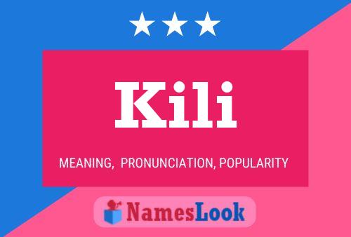 Kili Name Poster