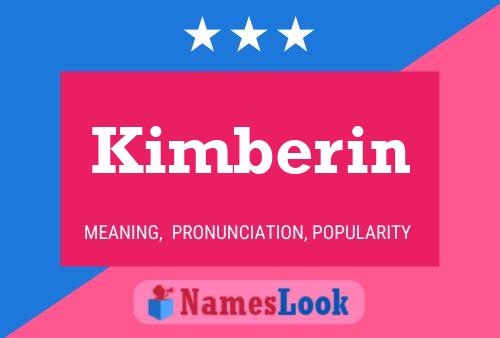 Kimberin Name Poster