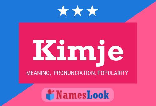 Kimje Name Poster