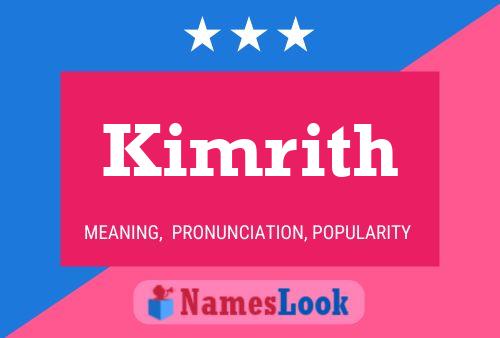 Kimrith Name Poster