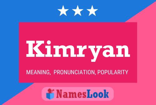 Kimryan Name Poster