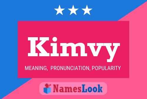 Kimvy Name Poster