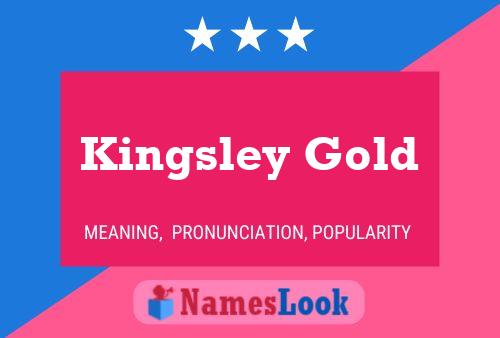 Kingsley Gold Name Poster