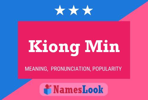 Kiong Min Name Poster