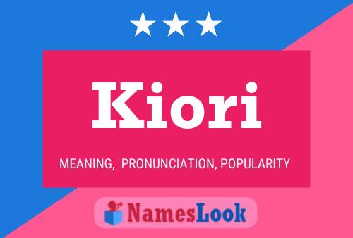 Kiori Name Poster