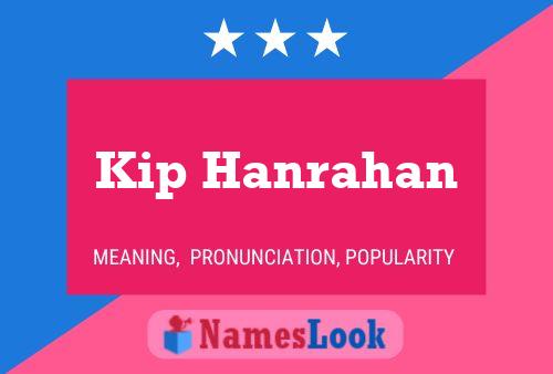 Kip Hanrahan Name Poster