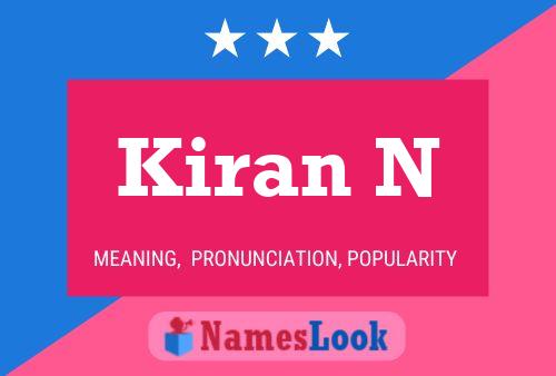 Kiran N Name Poster