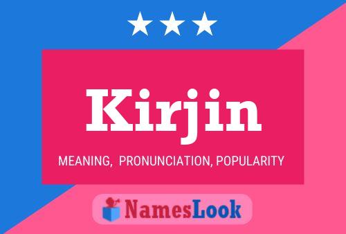 Kirjin Name Poster