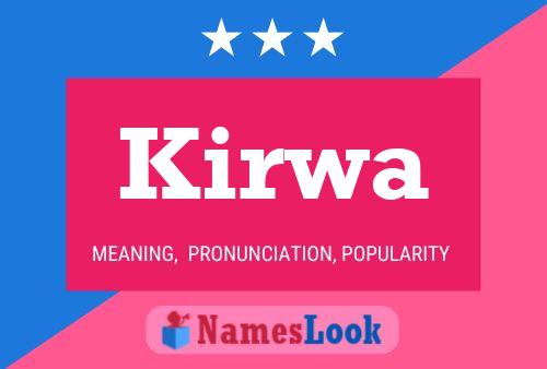 Kirwa Name Poster