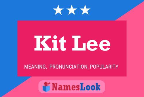 Kit Lee Name Poster