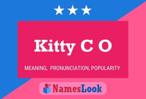 Kitty C O Name Poster