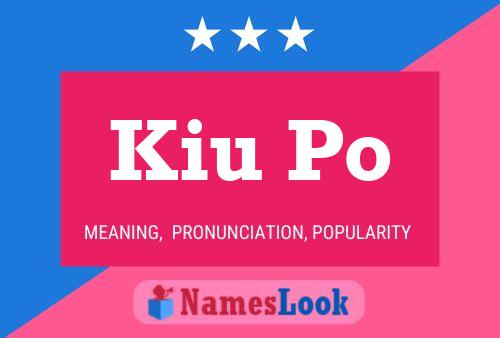 Kiu Po Name Poster