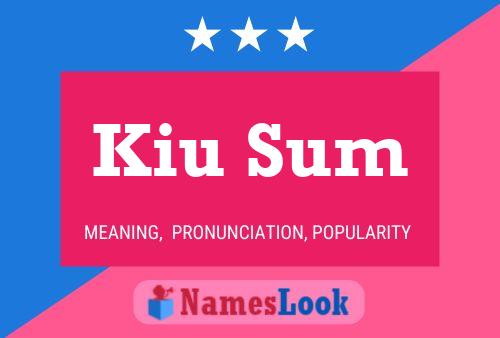 Kiu Sum Name Poster