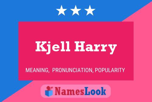 Kjell Harry Name Poster