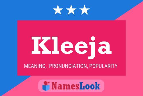 Kleeja Name Poster