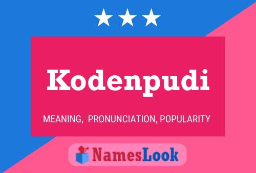 Kodenpudi Name Poster