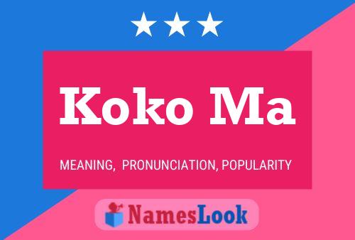 Koko Ma Name Poster