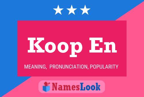 Koop En Name Poster