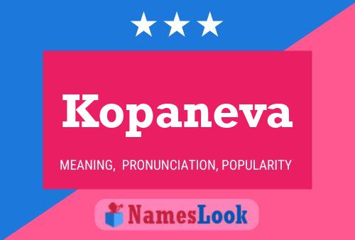 Kopaneva Name Poster