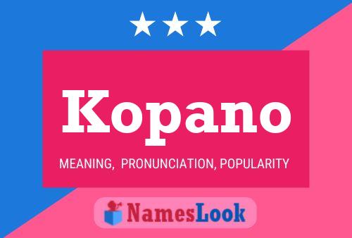 Kopano Name Poster