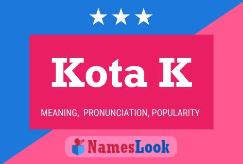 Kota K Name Poster