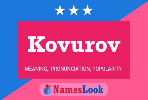 Kovurov Name Poster