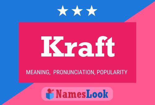 Kraft Name Poster